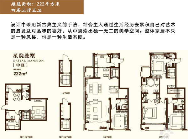 佳納軟裝222平戶型解析